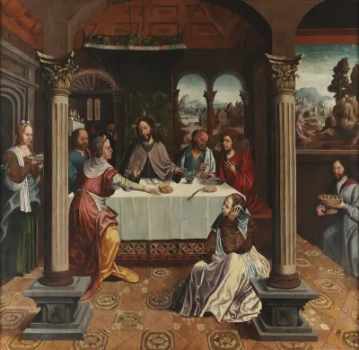 Jesus in the House of Martha and Mary