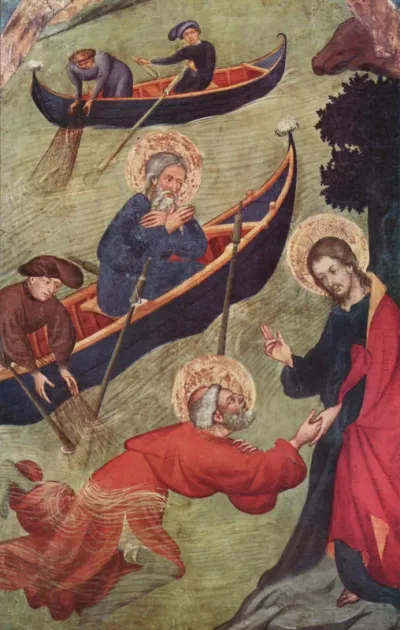 Jesus Supports Saint Peter on the Water