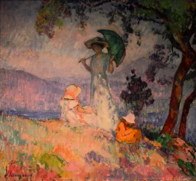 Jeune femme à l'ombrelle