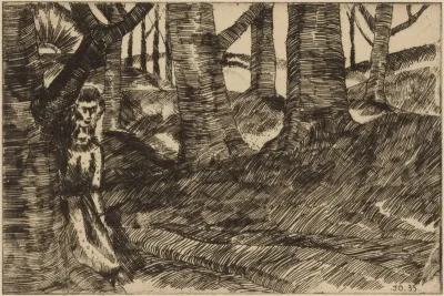 Jeune fille au bois