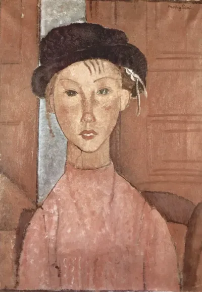 Jeune fille au chapeau