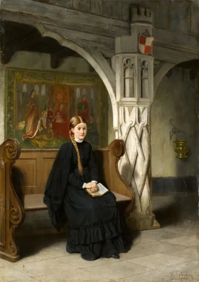 Jeune fille au livre