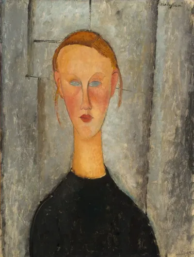 Jeune fille aux yeux bleus