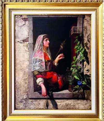 Jeune portugaise à sa fenêtre