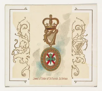 Jewel of Order of Saint Patrick, Great Britain, from the World's Decorations series (N44) for Allen & Ginter Cigarettes