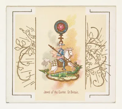 Jewel of the Garter, Great Britain, from the World's Decorations series (N44) for Allen & Ginter Cigarettes