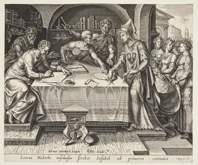 Jezabel forsegler de forfalskede breve