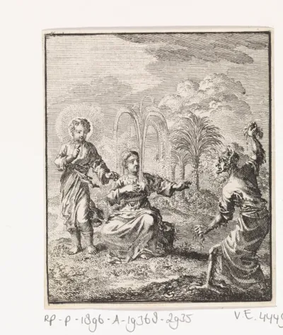 Jezus doet eene levende fontein ontspringen in het hart van de Ziel