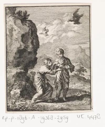 Jezus toont aan de Ziel de wonden zijner handen