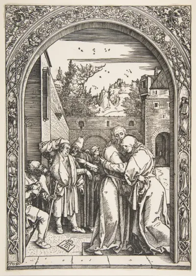 Joachim and Anna at the Golden Gate, from "The Life of the Virgin"