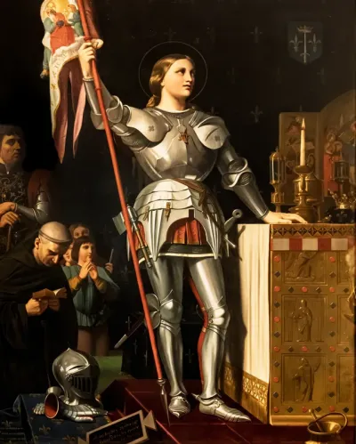 Joan of Arc at the coronation of King Charles VII