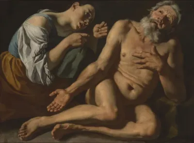 Job mocked by his wife