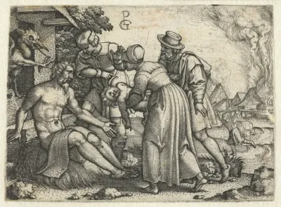 Job op de mesthoop