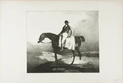 Jockey Astride an English Horse