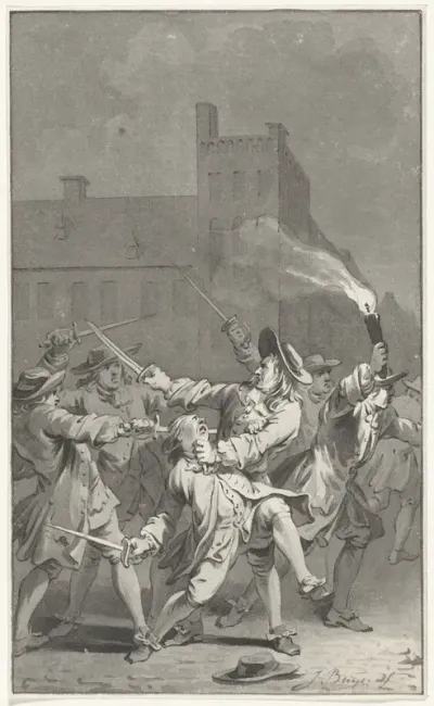 Johan de Witt aangevallen en zwaar gewond, 1672