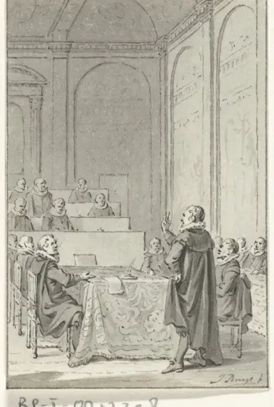 Johan van Oldenbarnevelt doet de eed als Landsadvocaat, 1586
