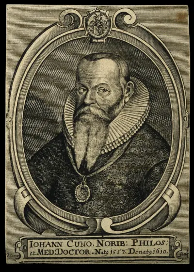 Johann Cuno. Line engraving by M. van Somer