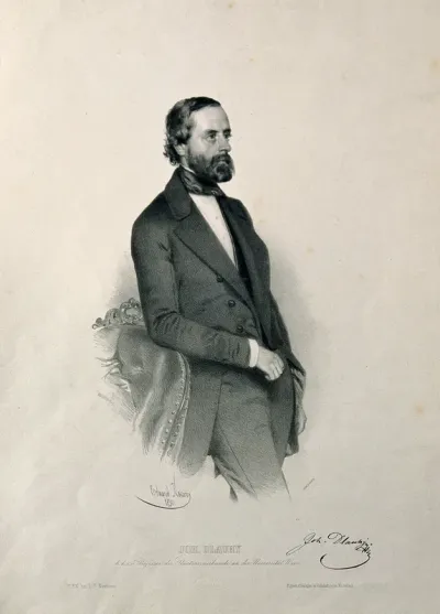 Johann Dlauhy. Lithograph by E. Kaiser, 1850