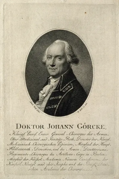 Johann Goercke. Stipple engraving by F. Bolt, 1805, after A. Graff