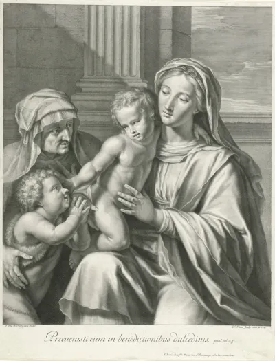 Johannes de Doper aanbidt het Christuskind