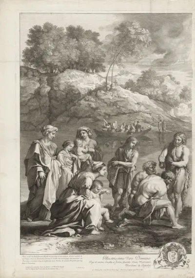 Johannes de Doper bij de Jordaan (linkerblad)
