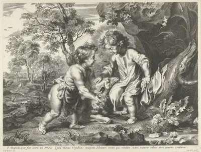 Johannes de Doper en Christus als kinderen