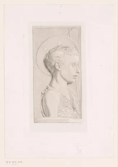 Johannes de Doper, en profil