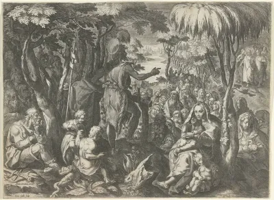 Johannes de Doper preekt in de wildernis