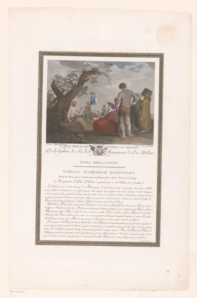 Johannes de Doper preekt in de woestijn
