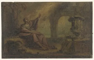 Johannes de Evangelist op Patmos (?)