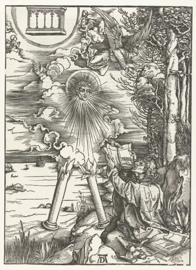 Johannes de Evangelist verslindt het boek