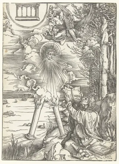 Johannes de Evangelist verslindt het boek