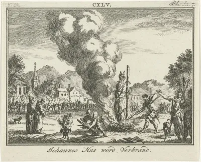 Johannes Hus op de brandstapel, 1415