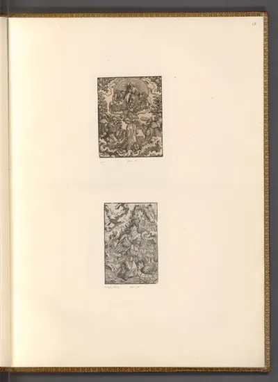 Johannes vor den vierundzwanzig Ältesten, Engel verschließen die Hölle