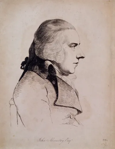 John Abernethy. Soft-ground etching by W. Daniell after G. Dance