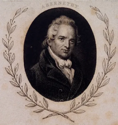 John Abernethy. Stipple engraving after Sir T. Lawrence