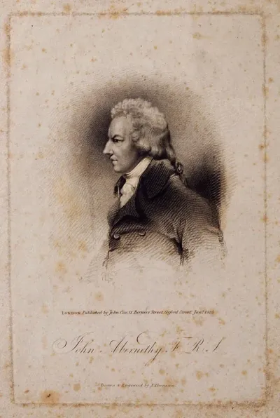 John Abernethy. Stipple engraving by J. Thomson after himself, 1823