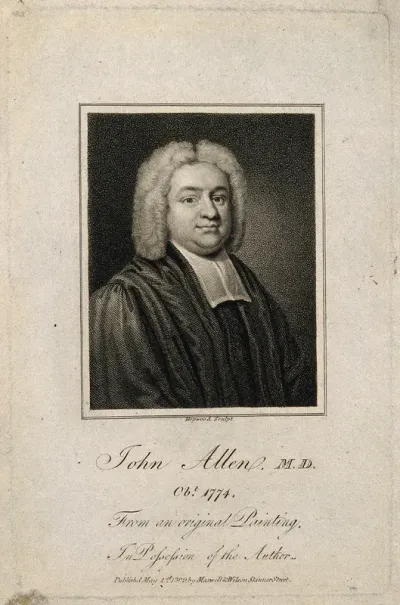 John Allen. Stipple engraving by J. Hopwood, 1809