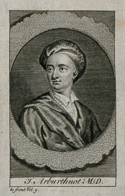 John Arbuthnot. Line engraving after Sir G. Kneller