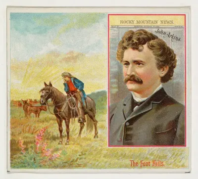 John Arkins, Denver Rocky Mountain News, from the American Editors series (N35) for Allen & Ginter Cigarettes