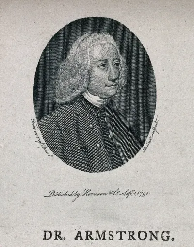 John Armstrong. Line engraving by P. Audinet after Sir J. Reynolds