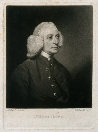 John Armstrong. Mezzotint by S. W. Reynolds after Sir J. Reynolds