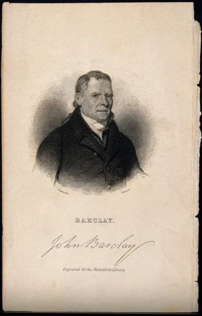 John Barclay. Line engraving by Lizars after J. Syme