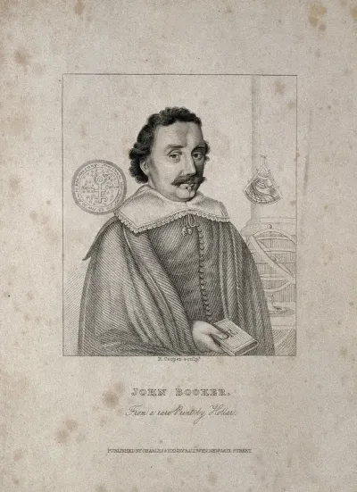 John Booker. Stipple engraving by R. Cooper after Hollar