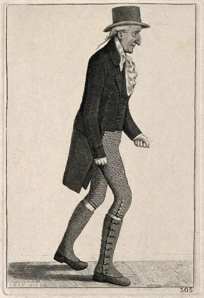 John Brown, walking