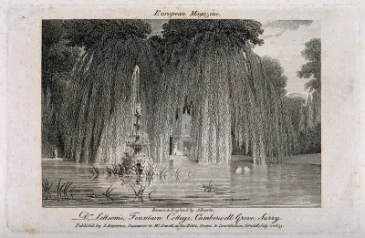 John Coakley Lettsom's fountain and cottage at Grove Hill, Camberwell, Surrey