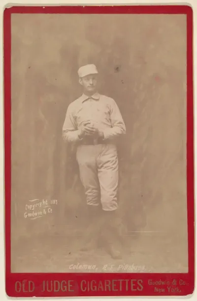 John Coleman, Right Field, Pittsburgh, from the series Old Judge Cigarettes