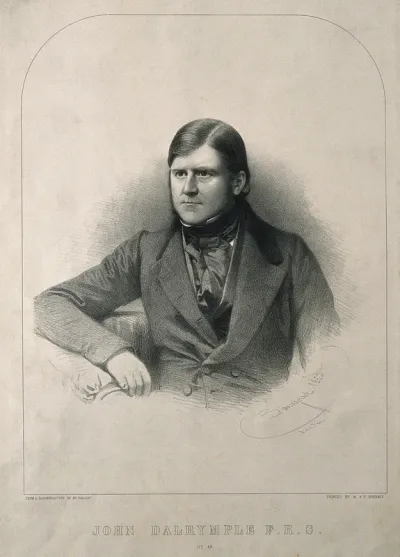 John Dalrymple. Lithograph by C. Baugniet, 1852, after A. Claudet