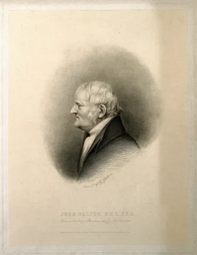 John Dalton. Engraving by J. Stephenson, 1845, after himself