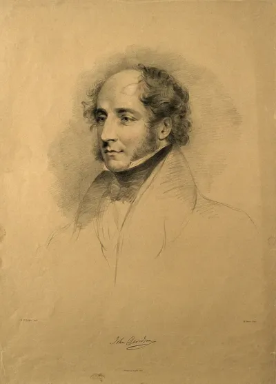 John Davidson. Lithograph by M. Gauci after E. U. Eddis